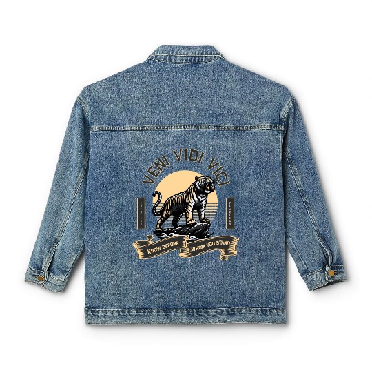Veni Vidi Vici Wild Tiger Classic Women's Denim Jackets