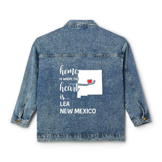 Lea County New Mexico Is Where My Heart Is Gift Classic Women's Denim Jackets