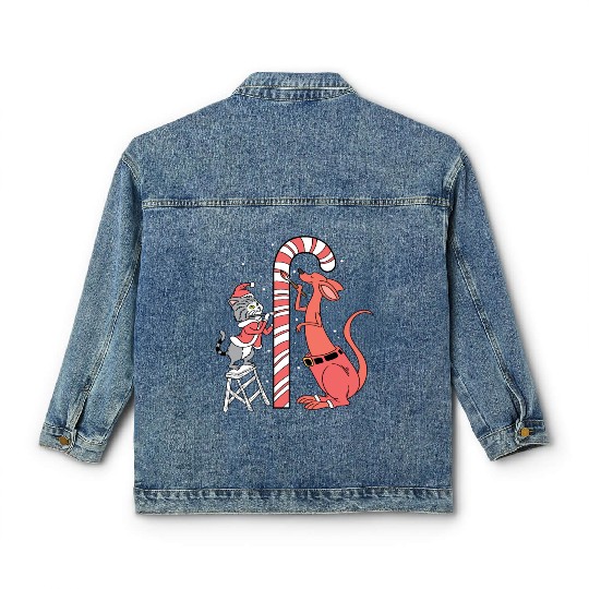 Delicious Candy Cane Foodie and Candy Lover Gift Classic Women's Denim Jackets