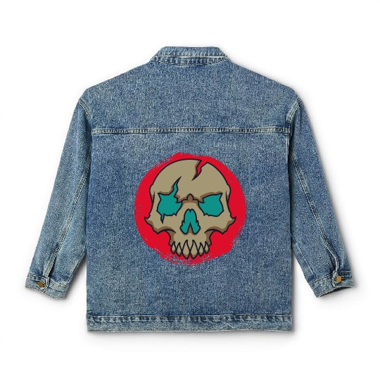 Animal crossing skull Classic Women's Denim Jackets