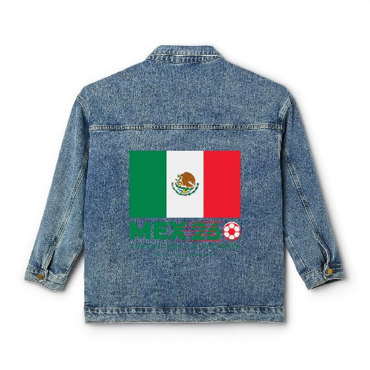 Mexico World Cup 2026 Classic Women's Denim Jackets Soccer