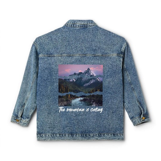 the mountain is calling Classic Women's Denim Jackets