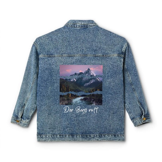 the mountain is calling Classic Women's Denim Jackets