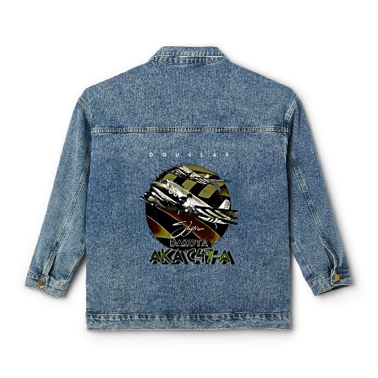 Douglas AKA C-47 Dakota Skytrain Military Version Classic Women's Denim Jackets