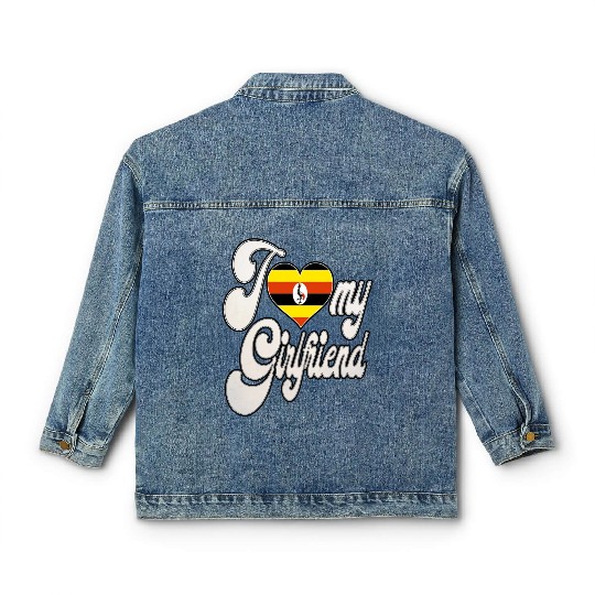 UgandaI Love My Ugandan Girlfriend Classic Women's Denim Jackets