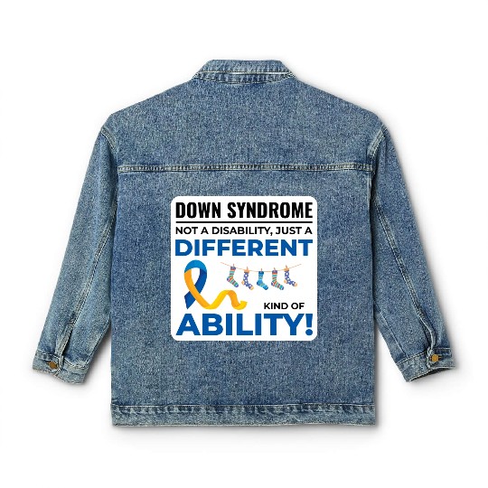 Down Syndrome Awareness Different Ability Classic Women's Denim Jackets