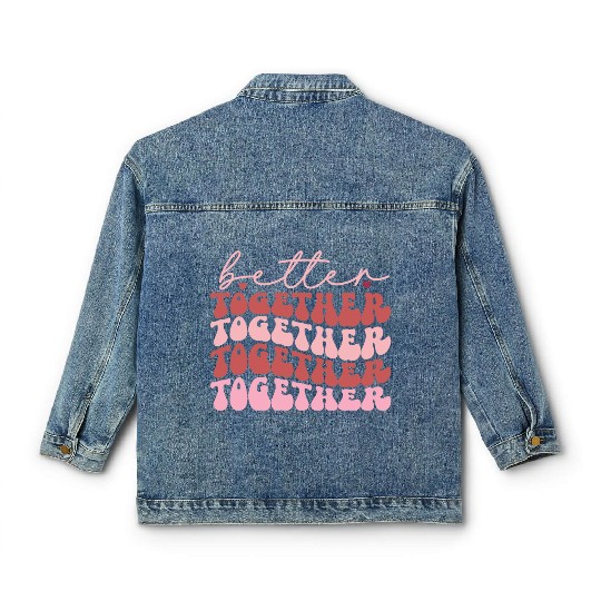 Harmonious Unity : Better together Classic Women's Denim Jackets