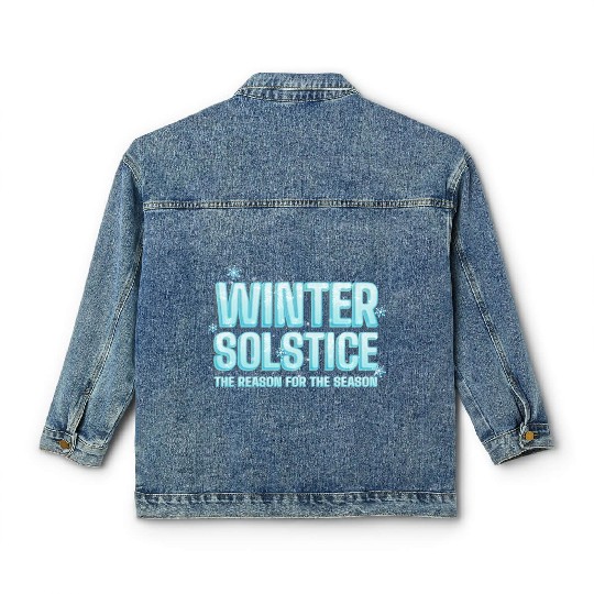 Winter Solstice The Reason For The Season Solstice Classic Women's Denim Jackets