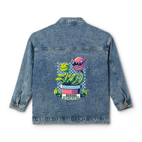 Beware- Carnivorous Plants Classic Women's Denim Jackets