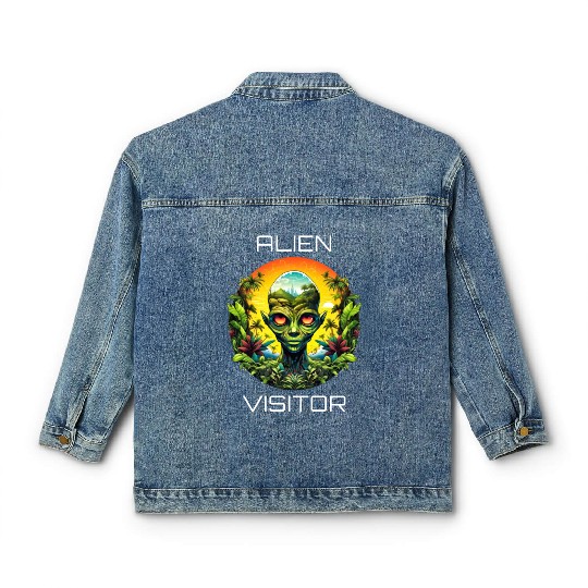 Alien Visitor Classic Women's Denim Jackets