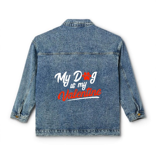 For Dog Fur Mom Dog Dad Lover Owner Cute Classic Women's Denim Jackets