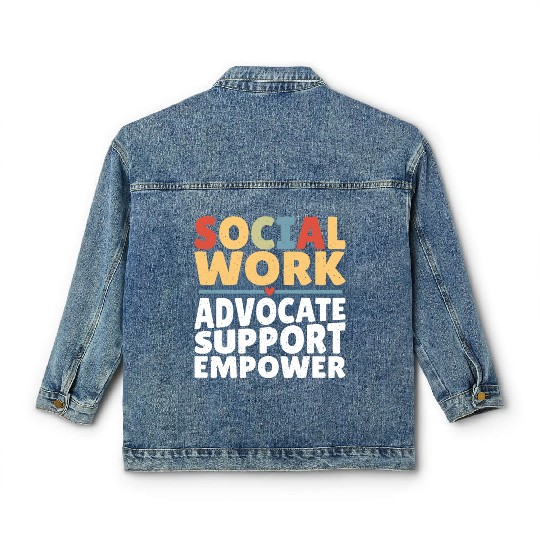 Political Science Social Works LCSW Social Worker Classic Women's Denim Jackets