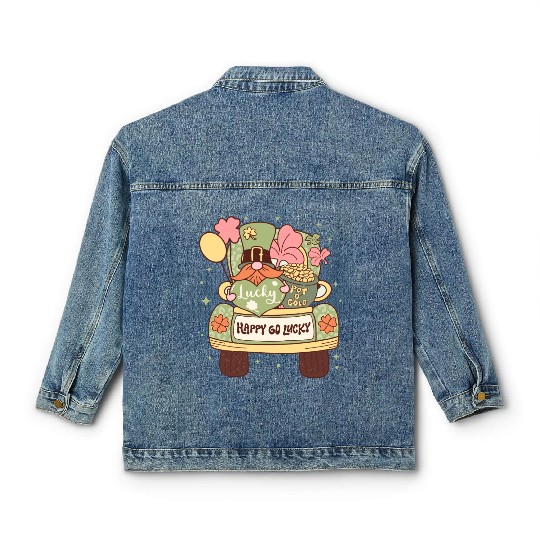 Happy Go Lucky Classic Women's Denim Jackets