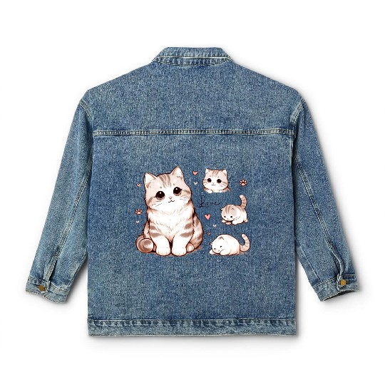 Lovely Felines Classic Women's Denim Jackets