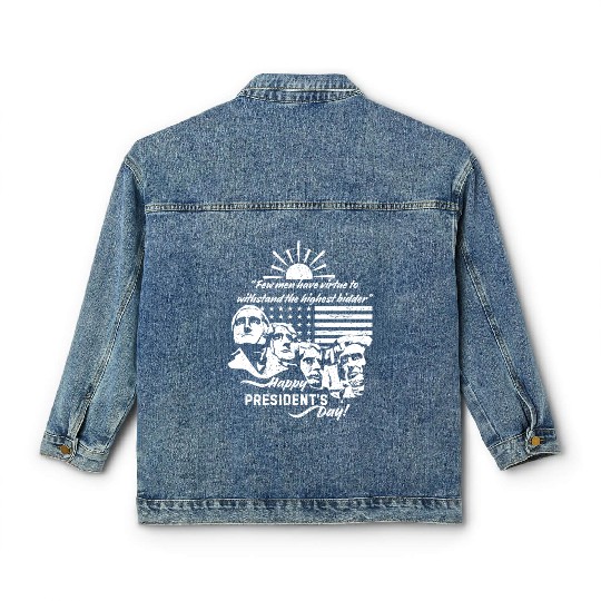 Presidents Day USA Classic Women's Denim Jackets