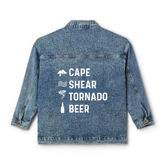 Cape Shear Tornado Forecaster Gift Classic Women's Denim Jackets