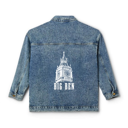 Big Ben London England UK Souvenir Gift Classic Women's Denim Jackets