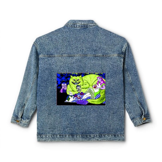 Alice in Picnic land Black (Light Version) Classic Women's Denim Jackets