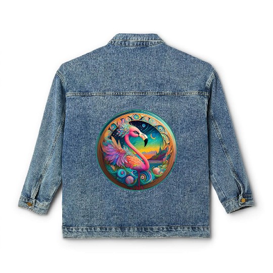 aiTee Flamingo 01 Classic Women's Denim Jackets
