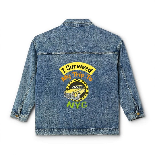 I Survived My Trip To NYC Classic Women's Denim Jackets