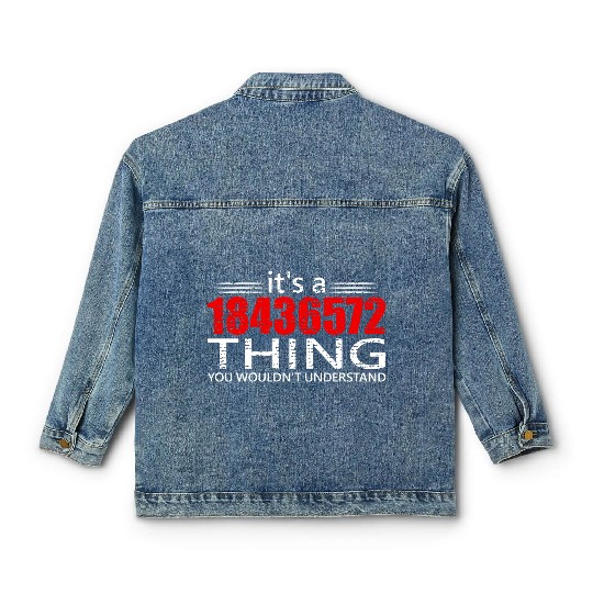 It's A 18436572 Thing Funny V8 Engine Car Guy Classic Women's Denim Jackets