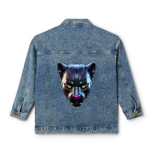Robot Black Panther Classic Women's Denim Jackets