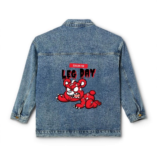 Scream for Leg Day Classic Women's Denim Jackets