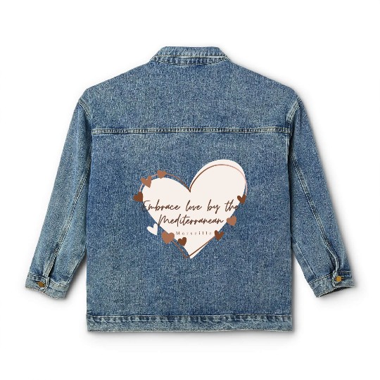Embrace love by the Mediterranean Classic Women's Denim Jackets