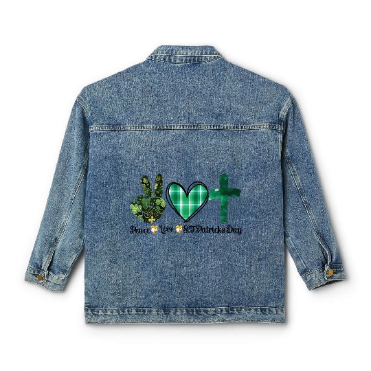 Peace, Love, and Irish Vibes: St. Patrick's Day Classic Women's Denim Jackets