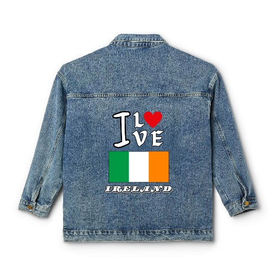I Love Ireland Classic Women's Denim Jackets