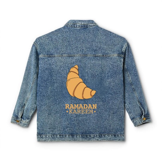 The crescent croissant is a sweet combination Classic Women's Denim Jackets