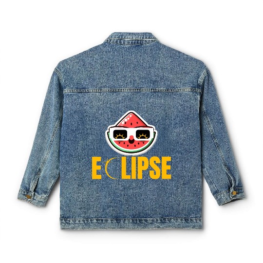 Eclipse Slice: Melon with Attitude! Classic Women's Denim Jackets
