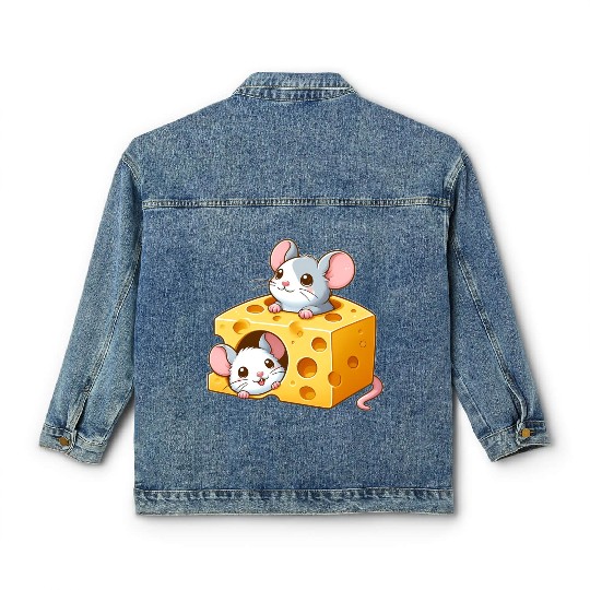 Cheese Dwelling Mice Classic Women's Denim Jackets