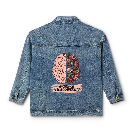 Embrace Neurodiversity Autism Awareness Classic Women's Denim Jackets