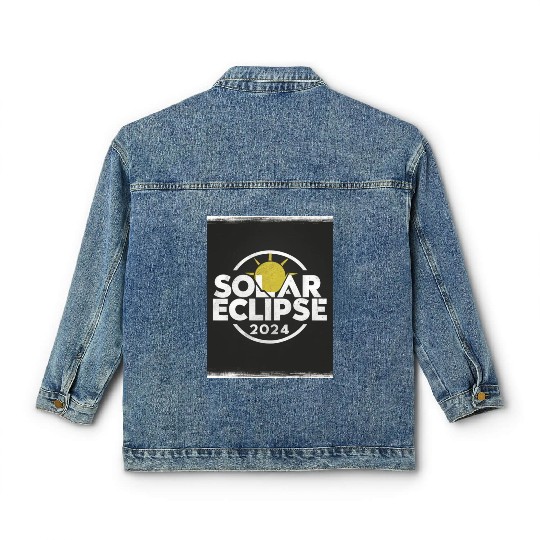 Solar Eclipse 2024 Naturally Phenomenal Classic Women's Denim Jackets