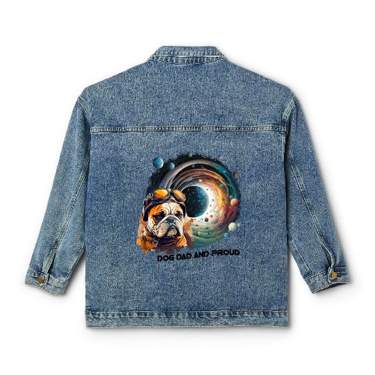 Dog Dad and Proud Classic Women's Denim Jackets