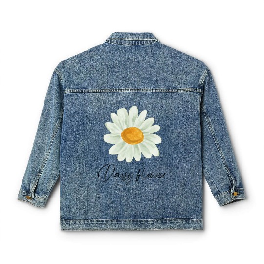 Aesthetic Spring Daisy Flower Classic Women's Denim Jackets
