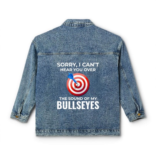 Archery Targets Archer Bullseye Shooting Sport Classic Women's Denim Jackets