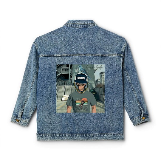 Gangsta Gorilla-Silverback Swanson Gorilla Wear Classic Women's Denim Jackets