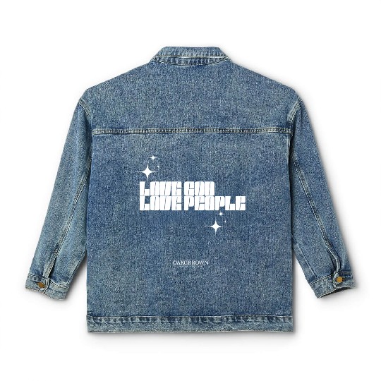 Love God, Love People Classic Women's Denim Jackets