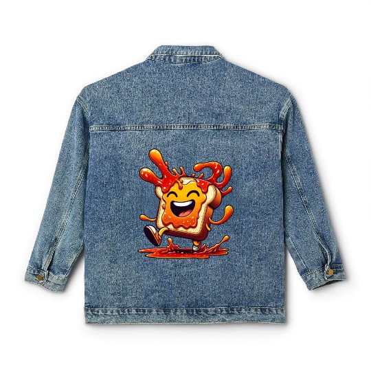 Jam Toast Delicious Breakfast Classic Women's Denim Jackets