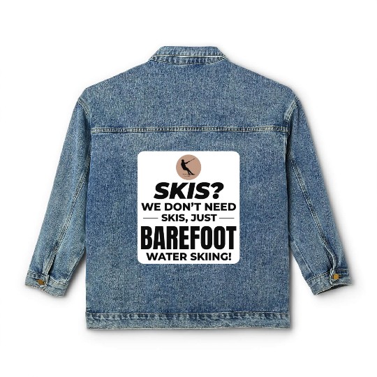 Barefoot Water Skiing Extreme Sports Barefooting Classic Women's Denim Jackets