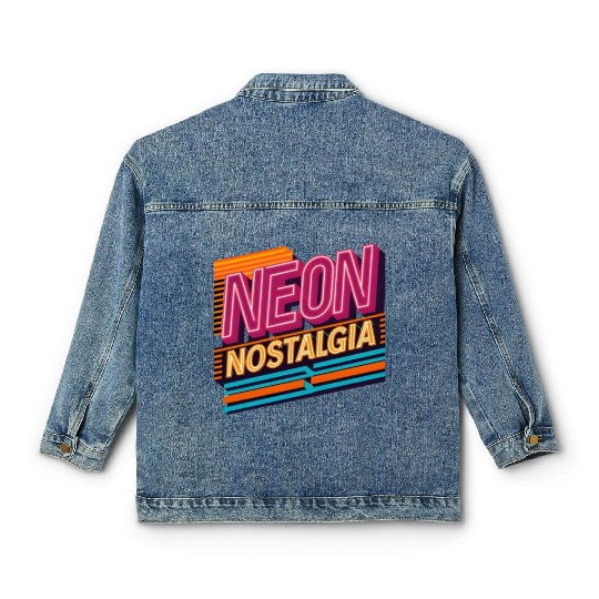 Neon Nostalgia: Pay homage to the retro neon aesth Classic Women's Denim Jackets