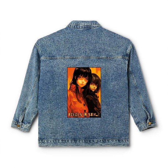 Rebels in Style: Anime Girls Classic Women's Denim Jackets