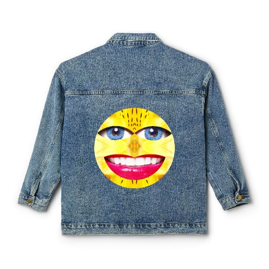 Smile Face Have a Nice Day Promote Happiness Joy Classic Women's Denim Jackets