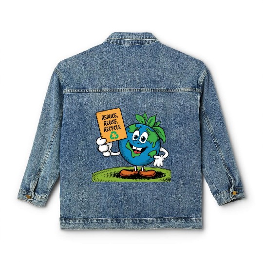 Reduce, Reuse, Recycle Earth day - April 22 Classic Women's Denim Jackets