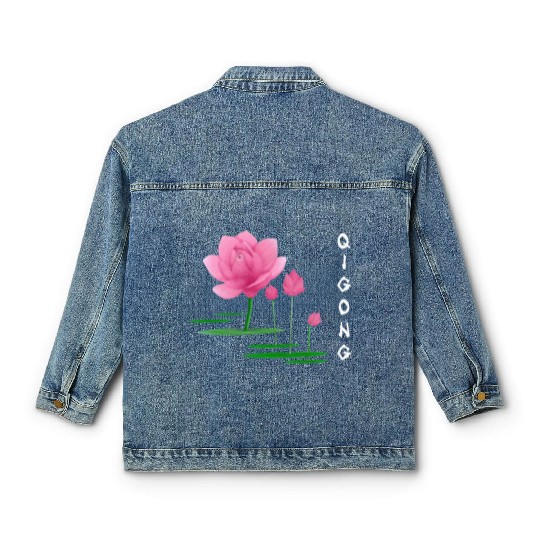 Lotus Tai Chi & Qi Gong Instructors & Practitioner Classic Women's Denim Jackets