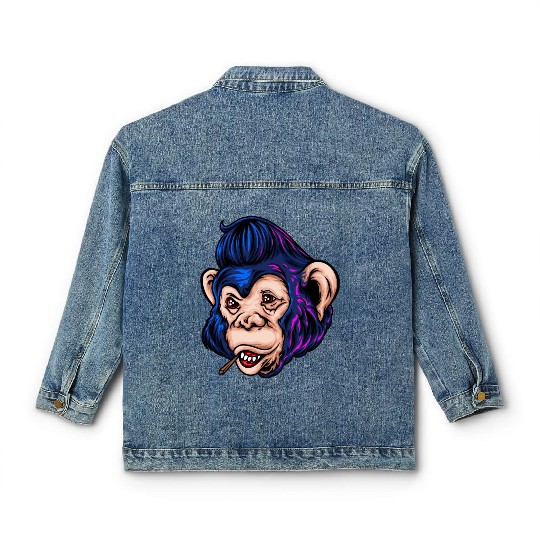 Monkey Hawk Classic Women's Denim Jackets