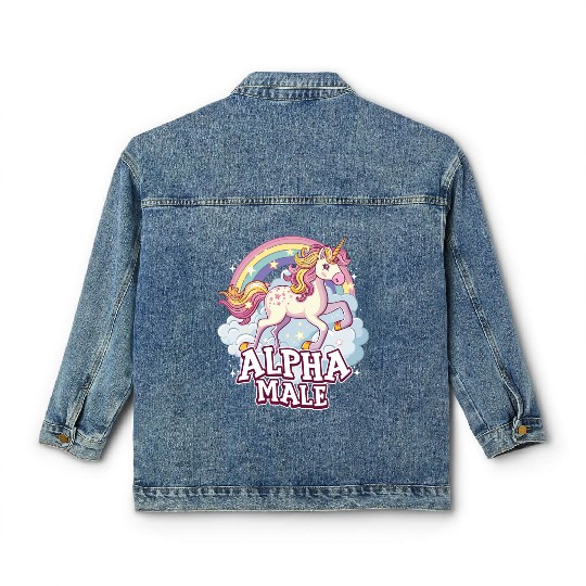 Alpha Male Unicorn Classic Women's Denim Jackets