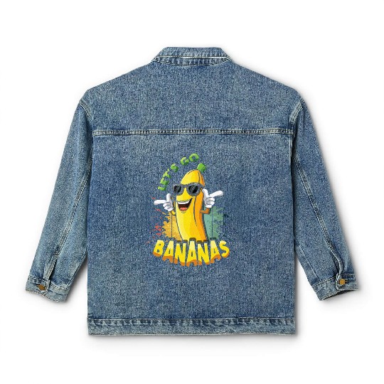Fun Cool Banana Meme Let Us Go Banana Classic Women's Denim Jackets